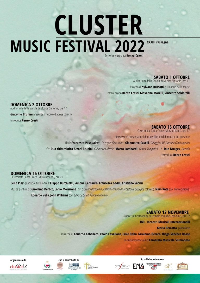 Presentazione Fluxum Temporis a Lucca al Cluster Music Festival